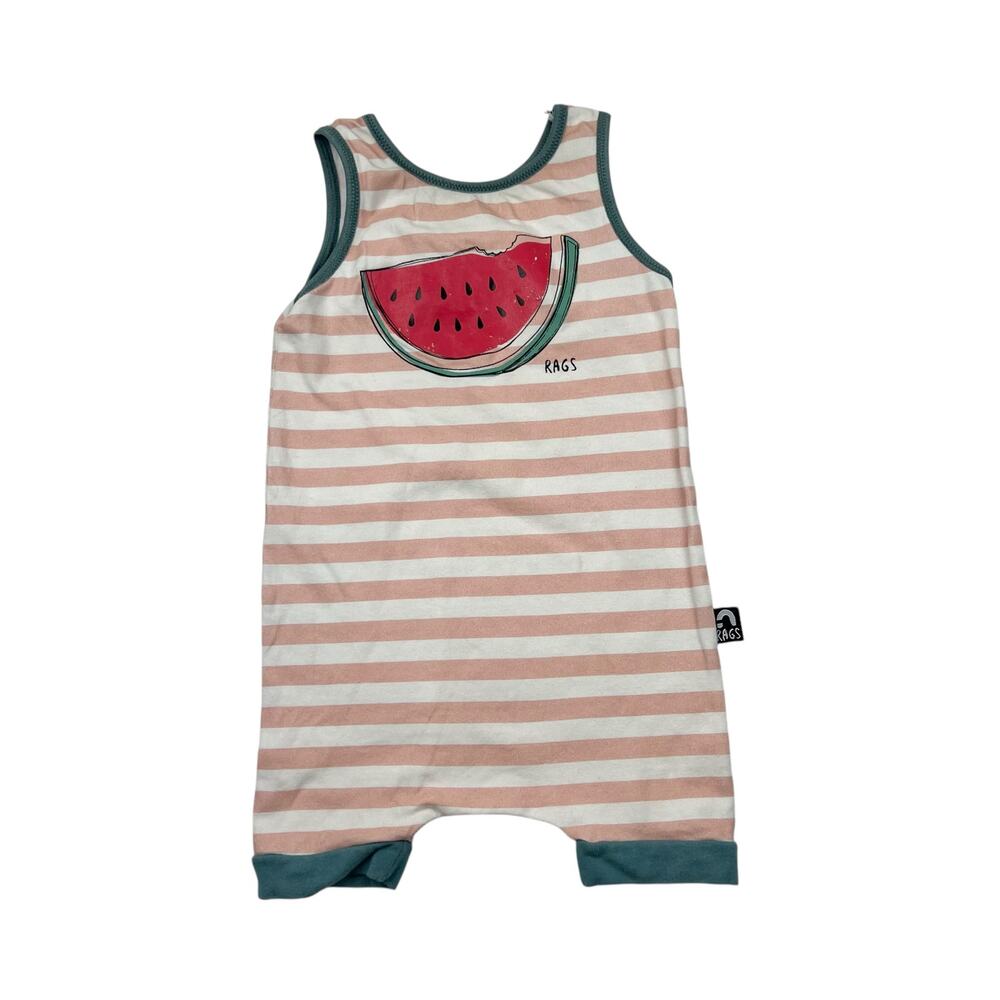 Rags Striped Watermelon Romper
